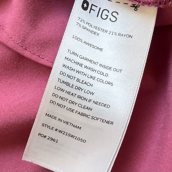 2/25 FIGS Catarina One-Pocket Scrub Top Womens Nurse Dr Scrubs Med Student XS - Picture 4 of 4